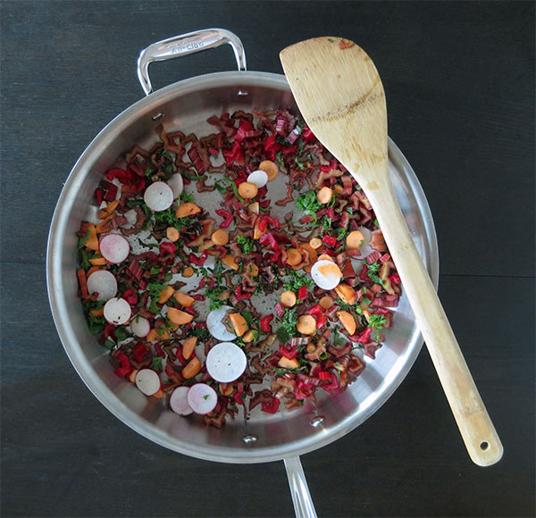 Braising Assorted Summer Vegetables