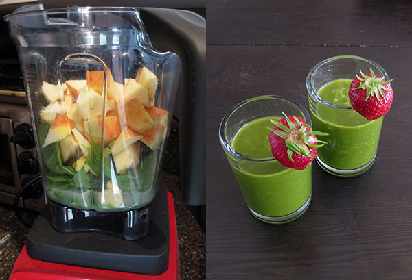 Green Smoothie With Spinach and Apples