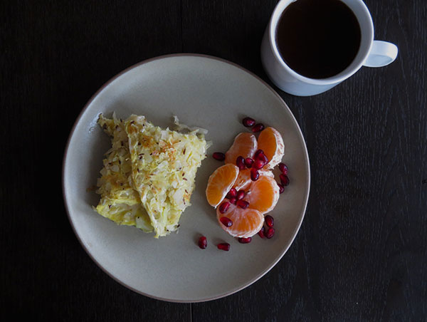 Okonomiyaki-Inspired Omelet With Caraway and Cheese