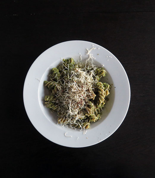 Kitchen Scraps Pasta with Walnuts and Parmesan