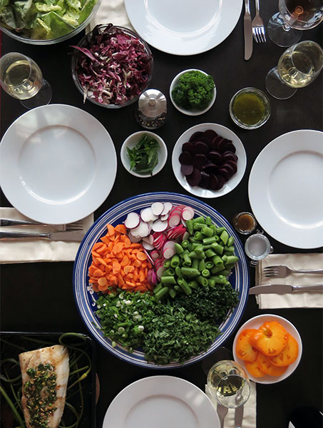 Roasted Black Cod and a Big Dinner Salad